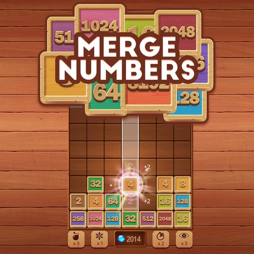 game Merge Numbers Wooden edition