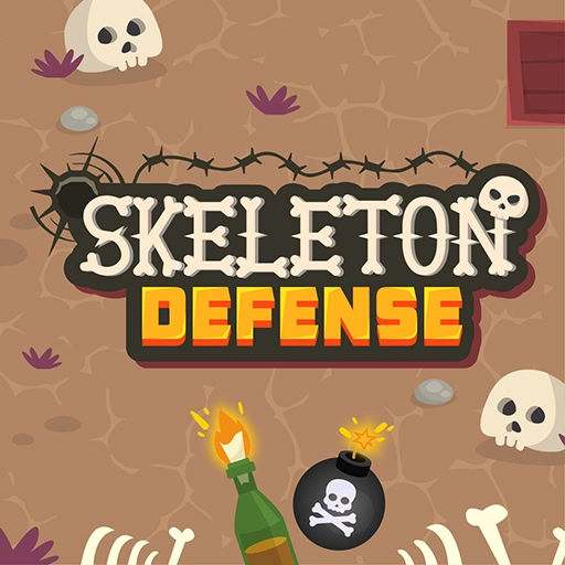 Skeleton Defense - Swipe and Play Instantly on MeanDuck