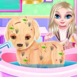 game Baby Elsa Puppy Surgery