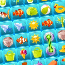 game Beach Connect Mahjong