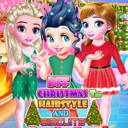 game BFF Christmas Tree Hairstyle And Biscuits