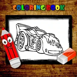 game BTS Cars Coloring Book