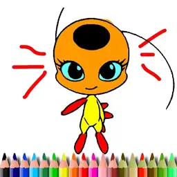 game BTS Dotted Girl Coloring