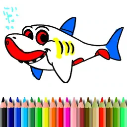game BTS Shark Coloring Book