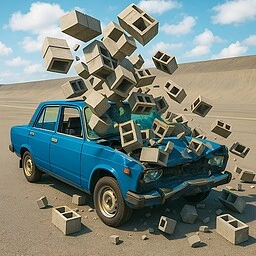 game Car Crash Test: Abandoned City