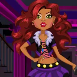 game Clawdeen Wolf flirting Dressup
