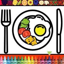 game Color and Decorate Dinner Plate