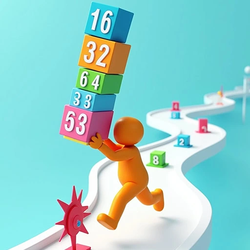 game Cube Stack 2048