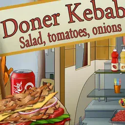 game Dner Kebab  salade tomates oignons