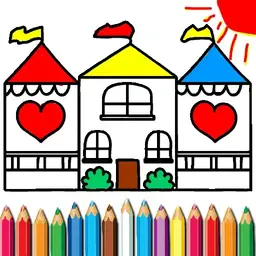 game Doll House Coloring Book