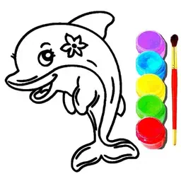 game Dolphin Coloring Book