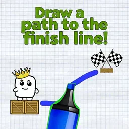 game Draw a path to the finish line!