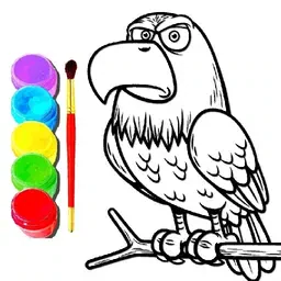 game Eagle Coloring Book