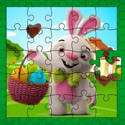 game Easter Bunny Eggs Jigsaw