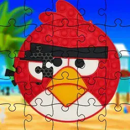 game Funny Birds Pop It Jigsaw