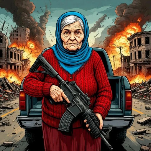 game Grandma with machine-gun: Apocalypsis