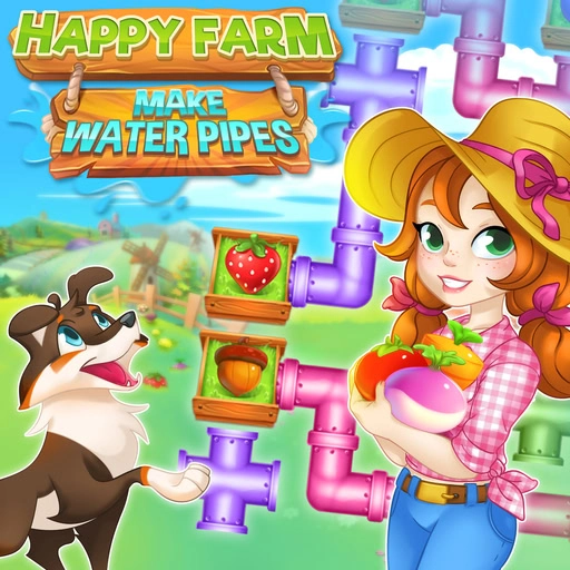 game Happy farm make water pipes