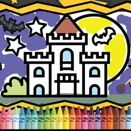 game Kids Coloring Halloween