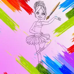 game Little Ballerinas Coloring