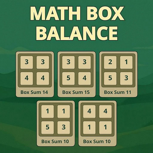 game Math Box Balance
