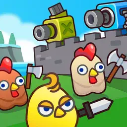 game Merge Cannon: Chicken Defense