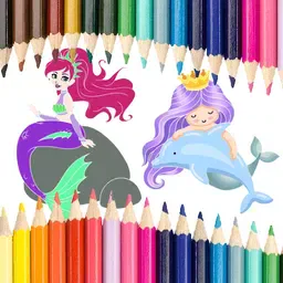 game Mermaid Coloring Book