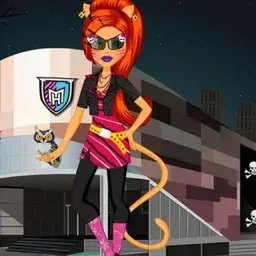 game Monster High Toralei Stripe Shopping Dressup