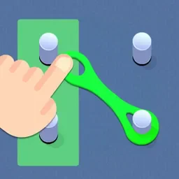 game Move the rubber bands: Logic puzzle