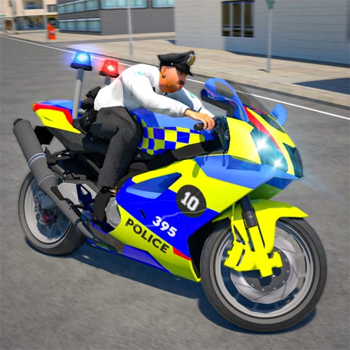 game Police Bike Stunt Race Game