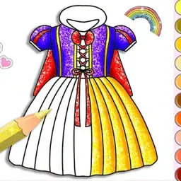 game Princess Glitter Coloring