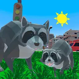 game Raccoon Adventure City Simulator 3D