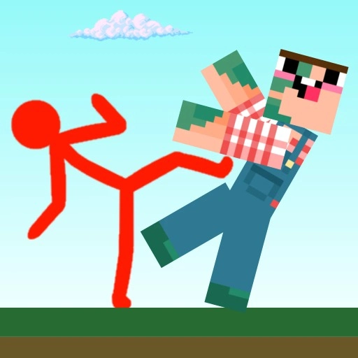 game Red Stickman vs Craftmans