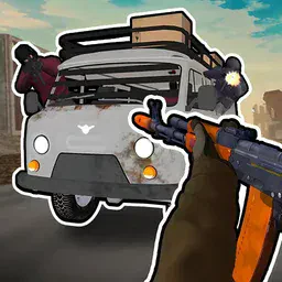 game Road Chase. Shooter Realistic Guns