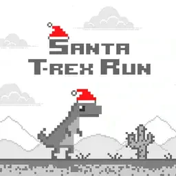 game Santa T Rex Run