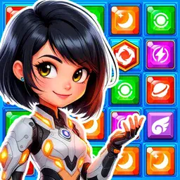 game Secret Galaxy. Match-three