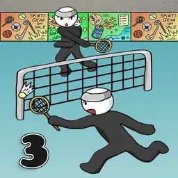 game Stick Figure Badminton 3
