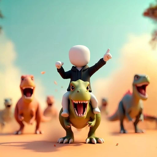 game Stickman: Dinosaur arena