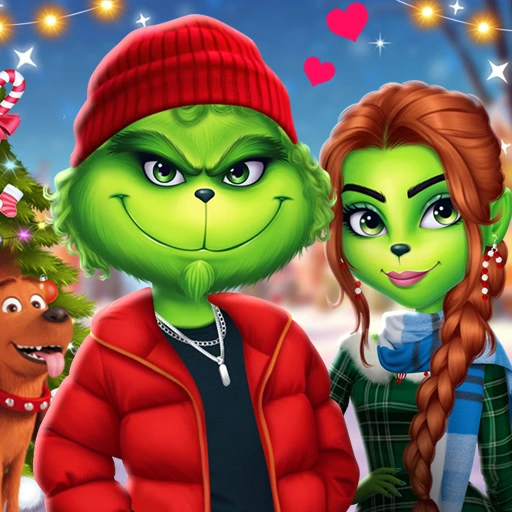 game The Grench Couple Holiday Dress up