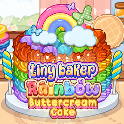 game Tiny Baker Rainbow Buttercream Cake