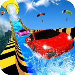 game Water Slide Car Racing adventure 2020